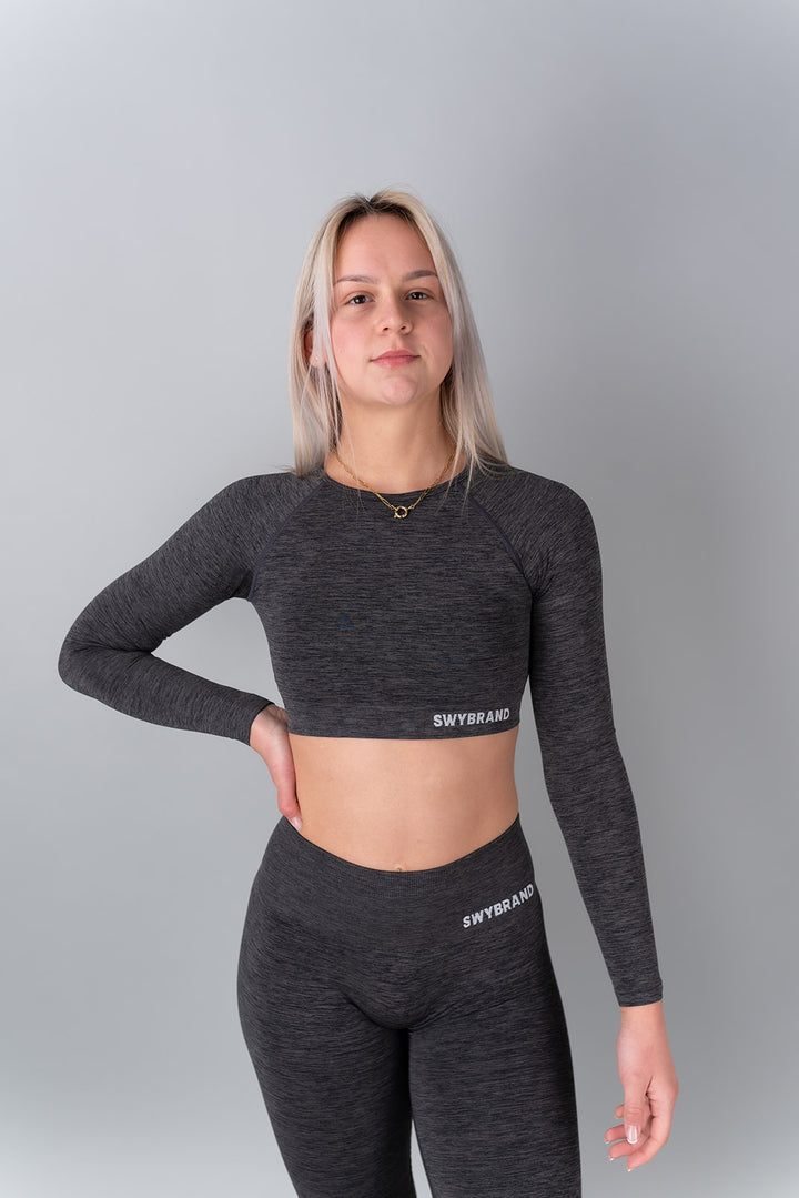 Elevate crop top maniche  lunghe 